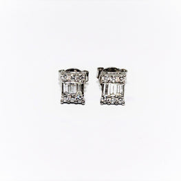 14k Gold Diamonds Ear Studs