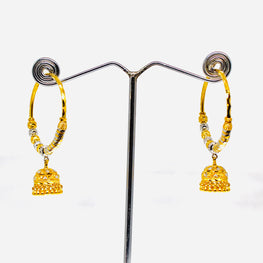 22K Gold Wali Earrings