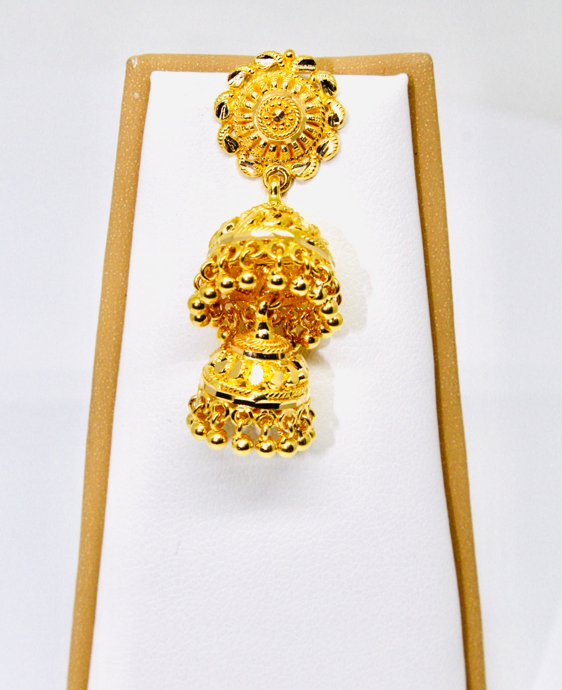 22K Gold Jhumka Earrings