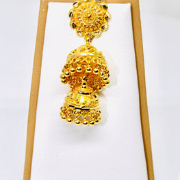 22K Gold Jhumka Earrings