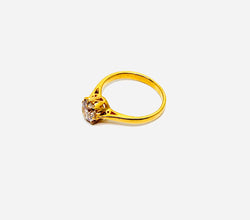 22K Gold Solitare Ring