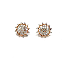 14k Gold Diamonds Ear Studs