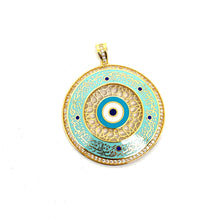 21k Gold Evil Eye Pendent