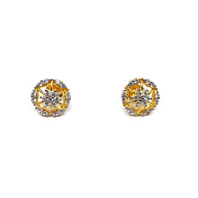 22k Gold Studs/Earrings with Zirconia