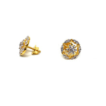 22k Gold Studs/Earrings with Zirconia