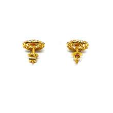 22k Gold Studs/Earrings with Zirconia