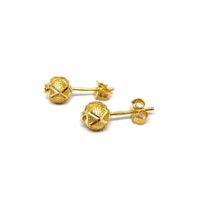 22k Gold Sand Ball Style Studs