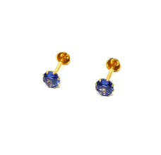 18K Gold 2 in 1 Studs/Earrings