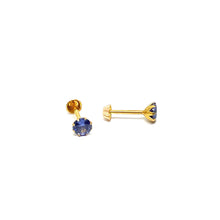 18K Gold 2 in 1 Studs/Earrings