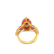 22K Gold Ruby Ring
