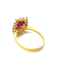22k Gold Ruby Ring