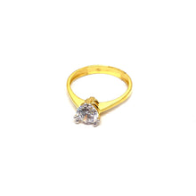 22K Gold Zircon Ring
