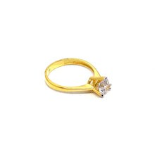 22K Gold Zircon Ring