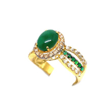 22k Gold Emerald Ring
