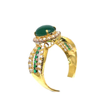 22k Gold Emerald Ring