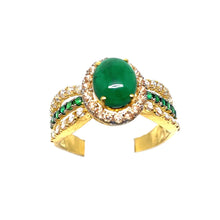 22k Gold Emerald Ring