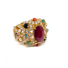 22K Gold Stone Ring
